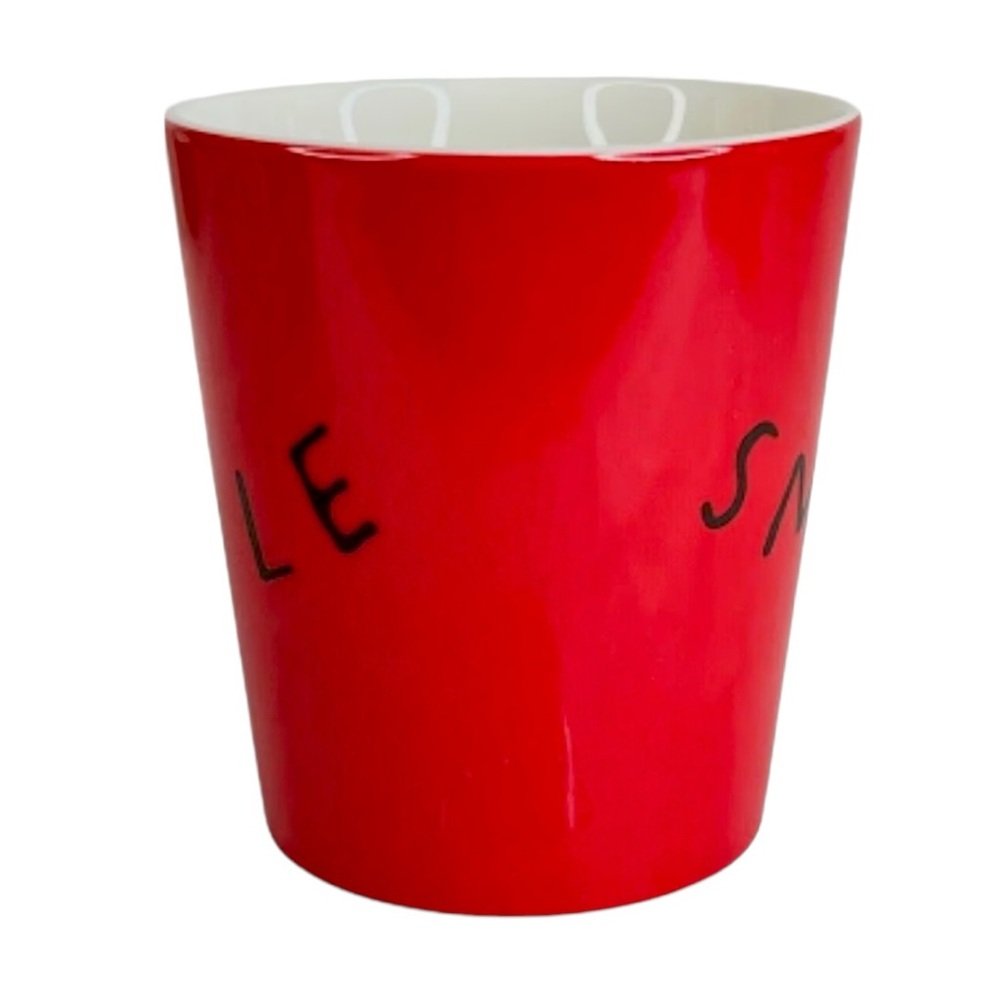 New Royal Doulton Ellen Degeneres SMILE Mug Coffee Tea Cup Red White Black - Picture 2 of 10